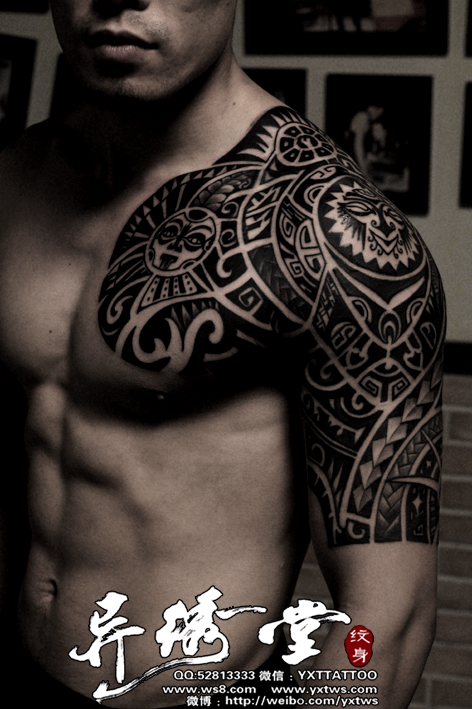 萨摩亚图腾 玛雅图腾 毛利图腾 强森图腾纹身